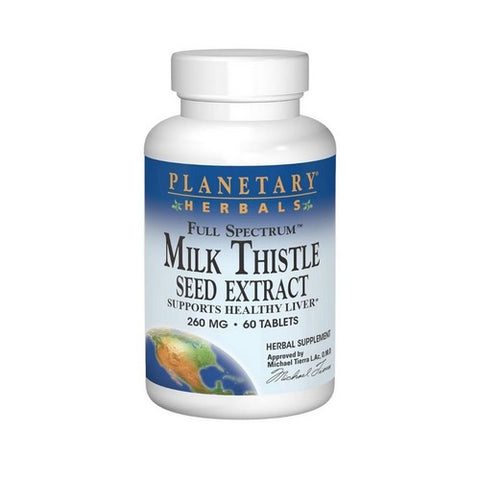 Planetary Herbals, Full Spectrum Milk Thistle Seed Extract, 60 Tabs