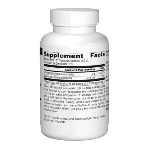 Source Naturals, Vitamin C Sodium Ascorbate, 16 oz