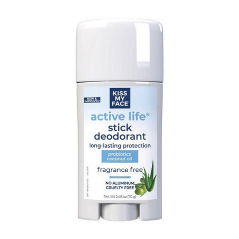 Kiss My Face, Deodorant Active Life, Fragrance Free EA 1/2.48 OZ