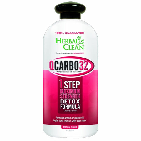 BNG Enterprises/Herbal Clean, QCarbo Fast Cleansing Drink Tropical, 32 OZ