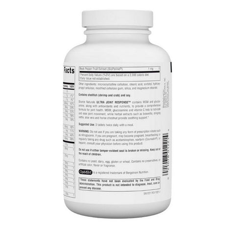 Source Naturals, Ultra Joint Response, 180 Tabs