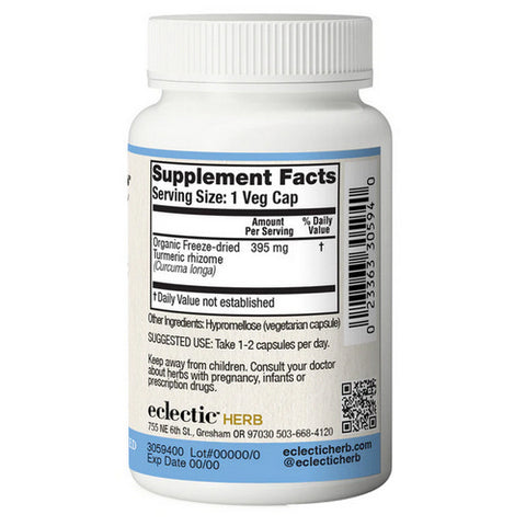 Eclectic Herb, Turmeric, 395 mg, 50 Caps