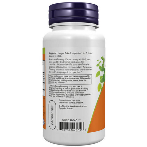 Now Foods, American Ginseng, 500 mg, 100 Caps