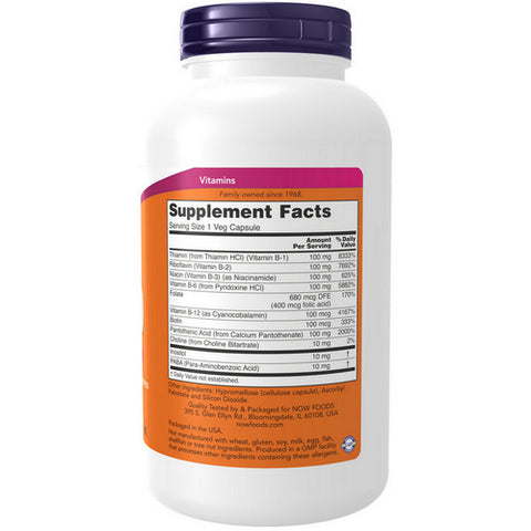 Now Foods, Vitamin B-100, 250 Caps