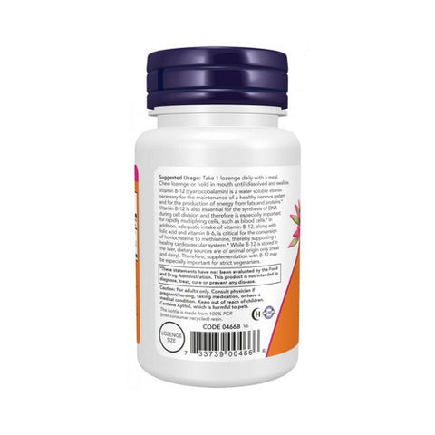 Now Foods, Vitamin B-12, 1000 mcg, 100 Lozenges