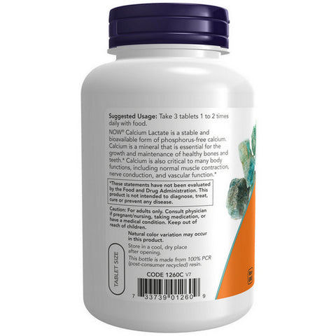 Now Foods, Calcium Lactate, 250 Tabs