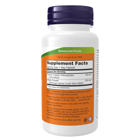 Now Foods, Chlorophyll, 100 mg, 90 Veg Capsules