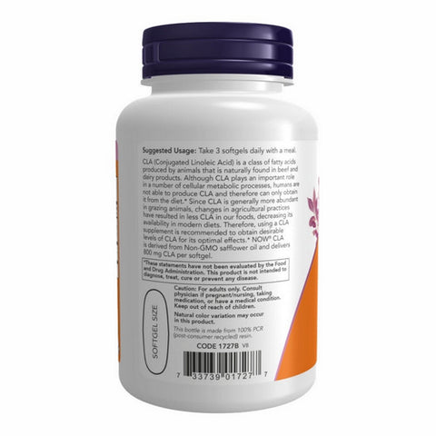 Now Foods, CLA - Conjugated Linoleic Acid, 800 Mg, 90 Softgels