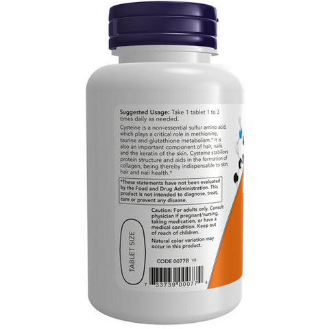 Now Foods, L-Cysteine, 500 mg, 100 Tabs