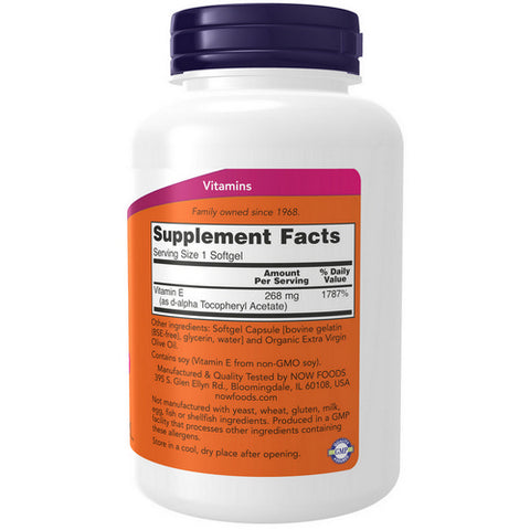 Now Foods, E-400, 250 Softgels