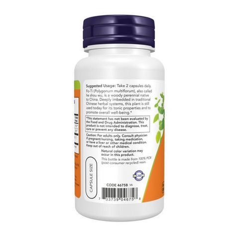 Now Foods, Fo-Ti, 560 mg, 100 Caps