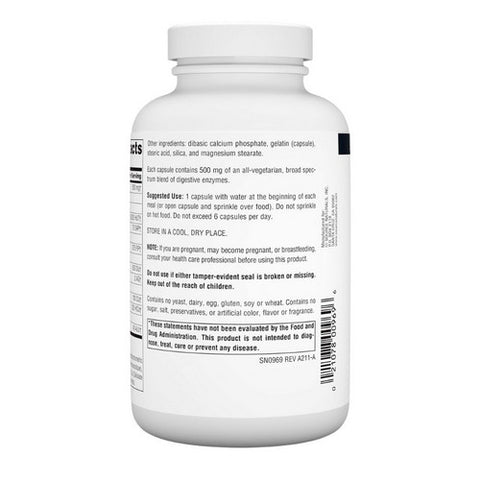 Source Naturals, Essential Enzymes, 500 mg, 240 Caps
