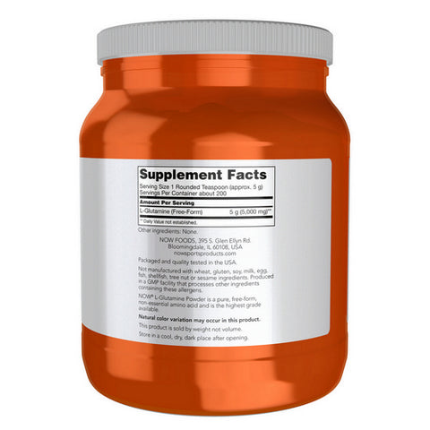 Now Foods, L-Glutamine Powder, POWDER, 1 Kg