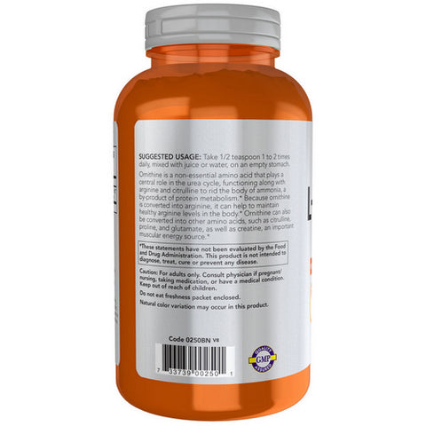Now Foods, L- Ornithine Powder, 8 Oz