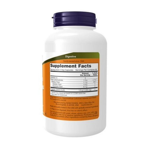 Now Foods, Psyllium Husk, 500 mg, 200 Caps