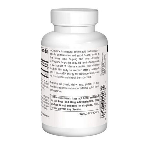 Source Naturals, L-Citrulline, 1000 mg, 60 Tabs