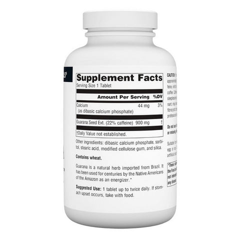 Source Naturals, Guarana Energizer, 900 MG, 200 Tabs