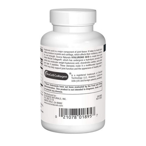 Source Naturals, Hyaluronic Acid, 50 mg, 30 Caps