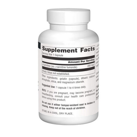 Source Naturals, L-Carnitine, 250 MG, Fumerate 120 Caps