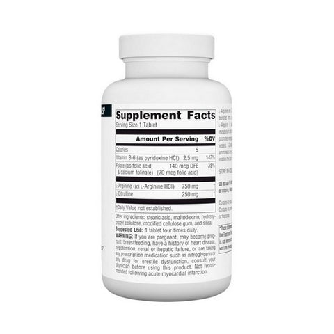 Source Naturals, L-Arginine L-Citrulline Complex, 120 Tabs