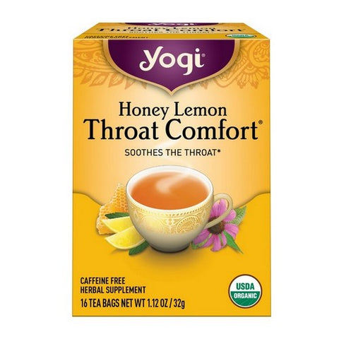 Yogi, Honey Lemon Throat Comfort, 1.12 Oz