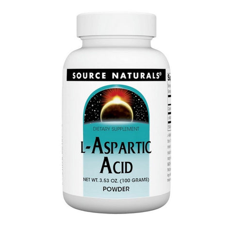Source Naturals, L-Aspartic Acid Powder, 3.53 oz (100 gms)