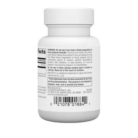 Source Naturals, Nsk-Sd Nattokinase, 100 mg, 30 Caps