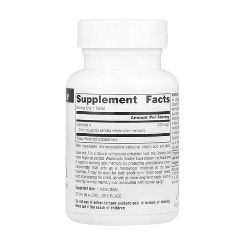 Source Naturals, Huperzine A, 60 Tabs