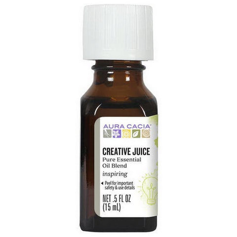 Aura Cacia, Essential Solutions Oil, Creative Juice 0.5 Oz