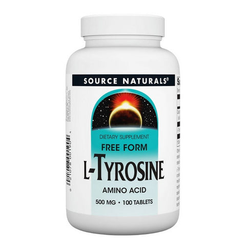 Source Naturals, L-Tyrosine, 500 MG, 100 Tabs