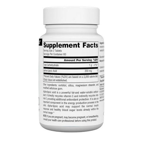 Source Naturals, Alpha-Lipoic Acid, 100 MG, 120 Tabs