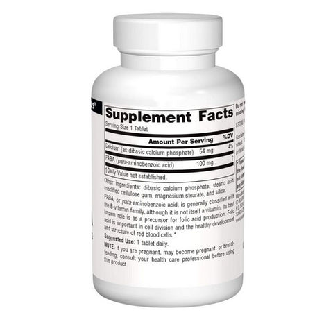 Source Naturals, PABA, 100 mg, 250 Tabs