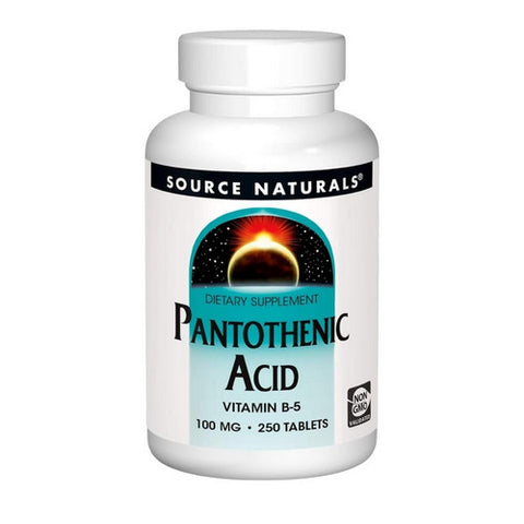 Source Naturals, Pantothenic Acid, 100 mg, 250 Tabs