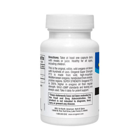 North American Herb & Spice, Super Strength Oreganol, P73 60 GCAP