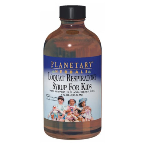 Planetary Herbals, Planetary Loquat Respiratory Syrup for Kids, 4 Oz