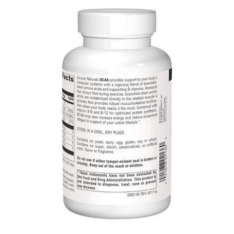 Source Naturals, Branched-Chain Amino Acids (BCAA), 120 Caps