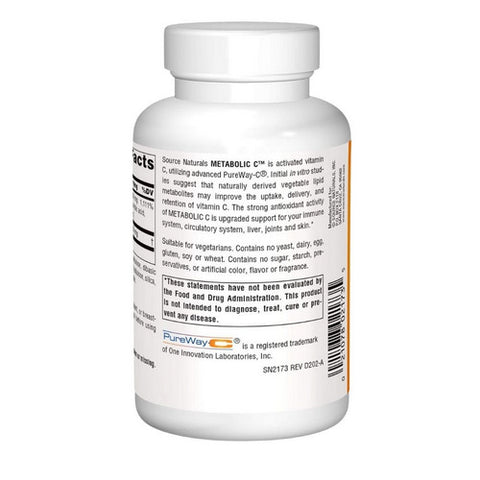 Source Naturals, Metabolic C, 1000mg, 100 Tabs