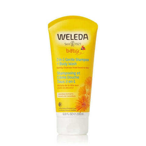 Weleda, Baby 2-In-1 Gentle Shampoo Plus Body Wash Calendula, 6.8 Oz