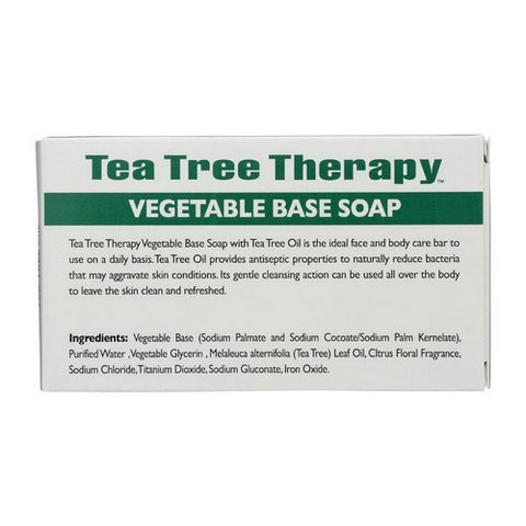 Tea Tree Therapy, Vegetable Base Soap Bar With Tea Tree Oil, 3.5 Oz