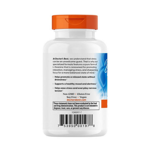 Doctors Best, L-Theanine with Suntheanine, 150 mg, 90 Veggie Caps