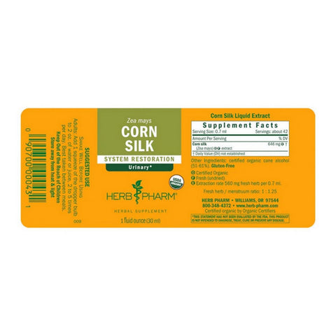 Herb Pharm, Corn Silk, 1 OZ
