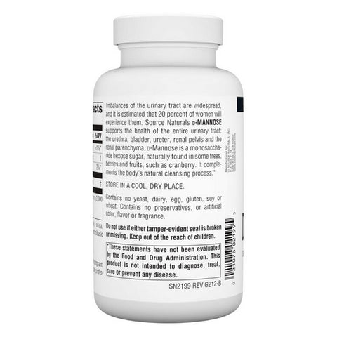 Source Naturals, D-Mannose, 500 Mg, 120 Caps
