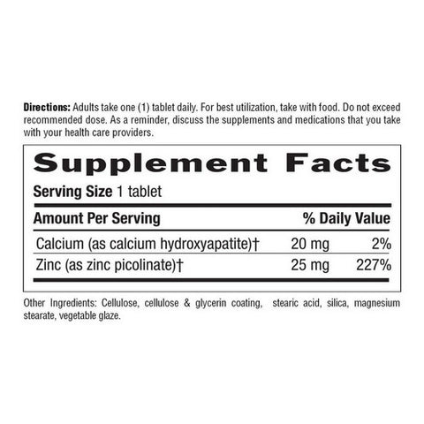 Country Life, Zinc Picolinate, 25 mg, 100 Tabs