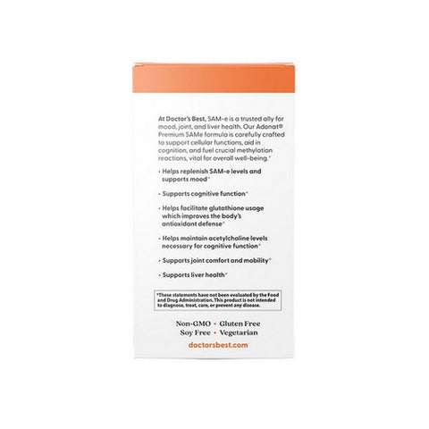 Doctors Best, SAM-e, 200 mg, 60 Tabs