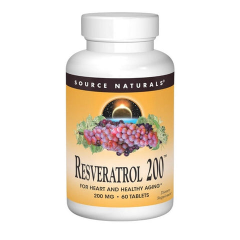 Source Naturals, Resveratrol, 200 mg, 60 Tabs