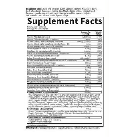 Garden of Life, Vitamin Code, Family Formula 120 Caps