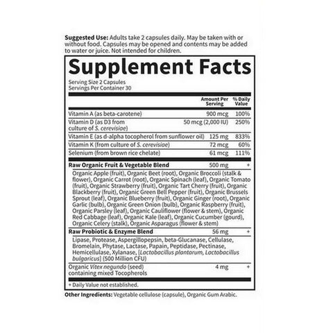 Garden of Life, Vitamin Code, Raw Vitamin E Complex 60 Caps