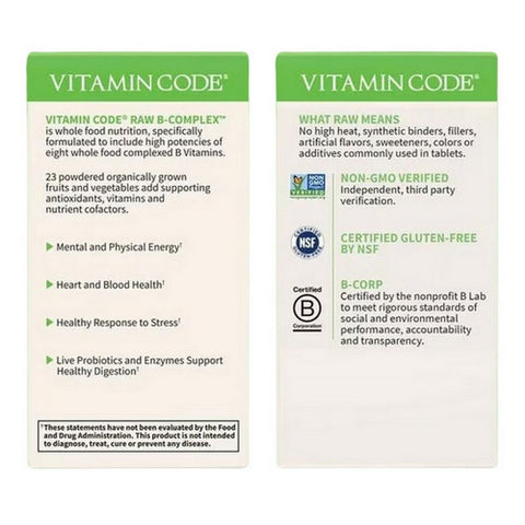 Garden of Life, Vitamin Code, Raw B Complex 60 Caps