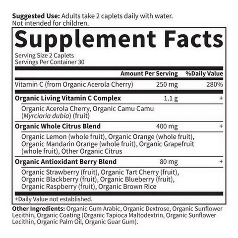 Garden of Life, Living Vitamin C Antioxidant Blend, Vitamin C 60 Caplets