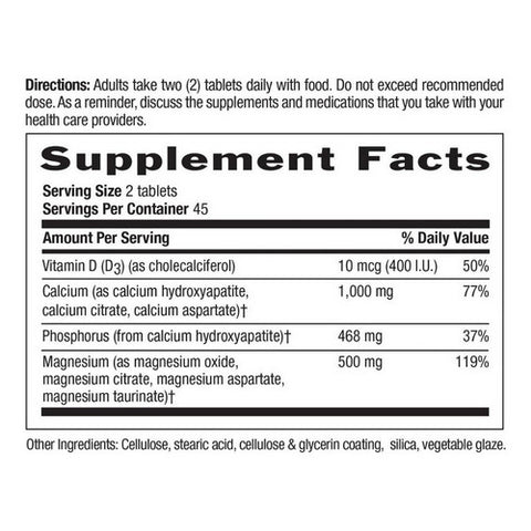 Country Life, Calcium Magnesium Complex, Vitamin D3 90 Tabs